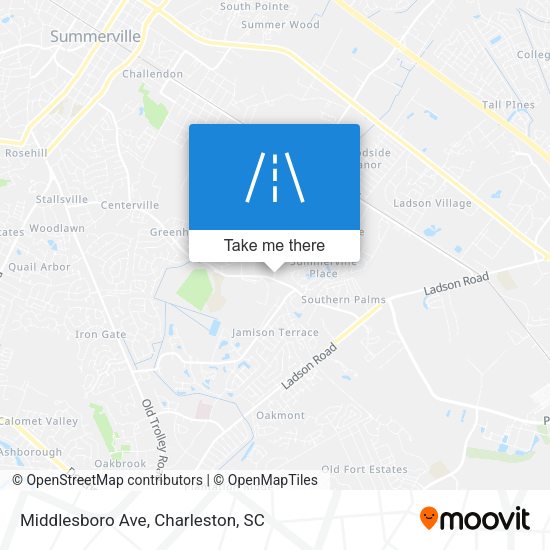 Middlesboro Ave map