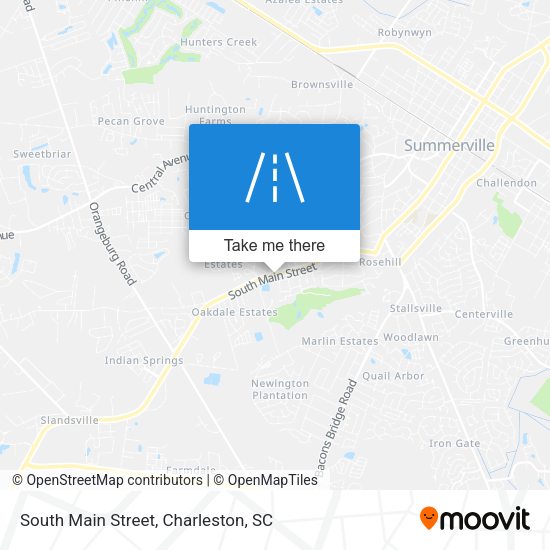 South Main Street map