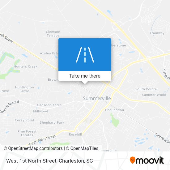 West 1st North Street map