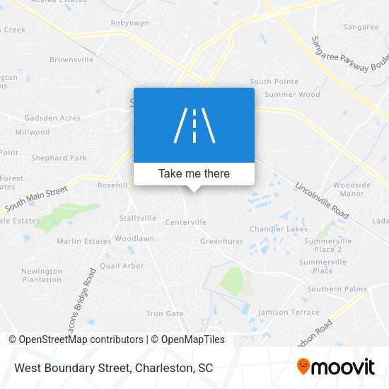 West Boundary Street map