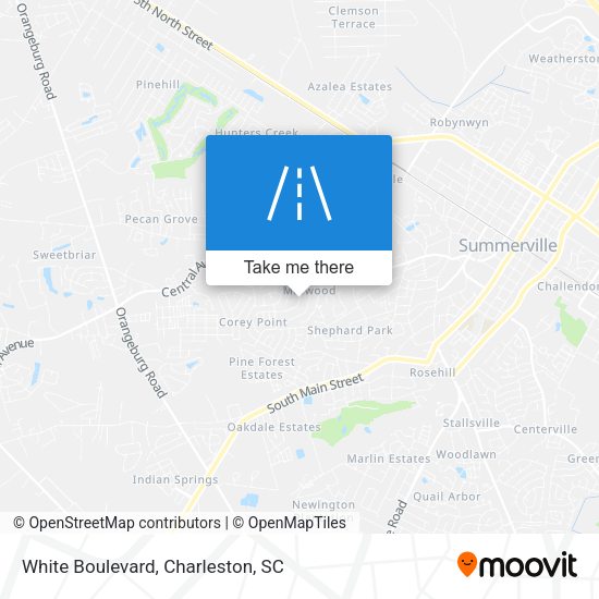 White Boulevard map