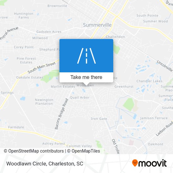 Mapa de Woodlawn Circle