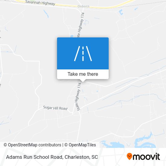 Adams Run School Road map