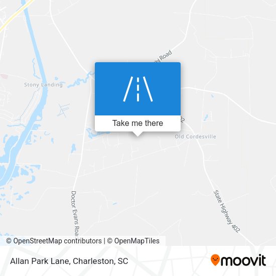 Mapa de Allan Park Lane