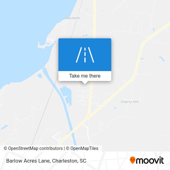 Barlow Acres Lane map