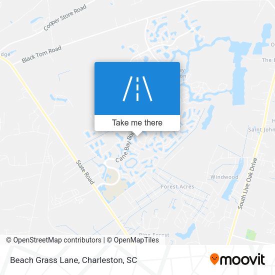 Beach Grass Lane map