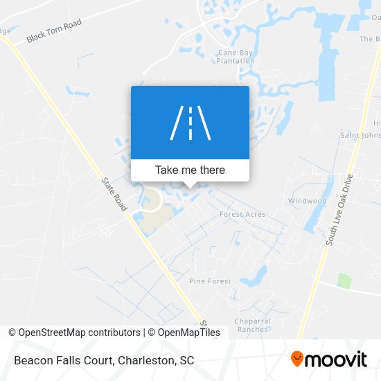 Beacon Falls Court map