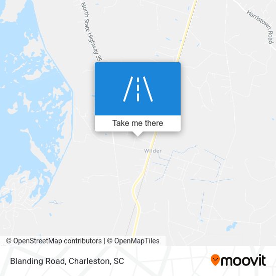 Mapa de Blanding Road
