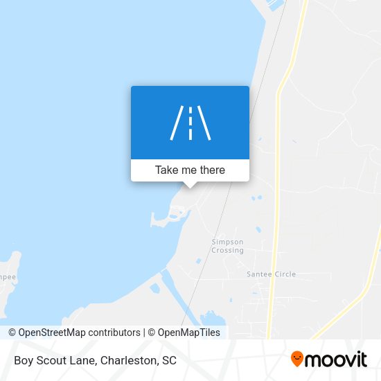Boy Scout Lane map