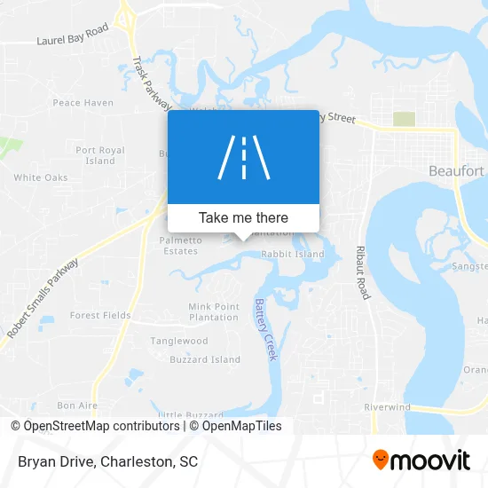 Bryan Drive map