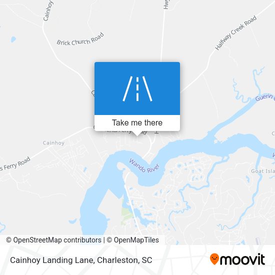 Mapa de Cainhoy Landing Lane