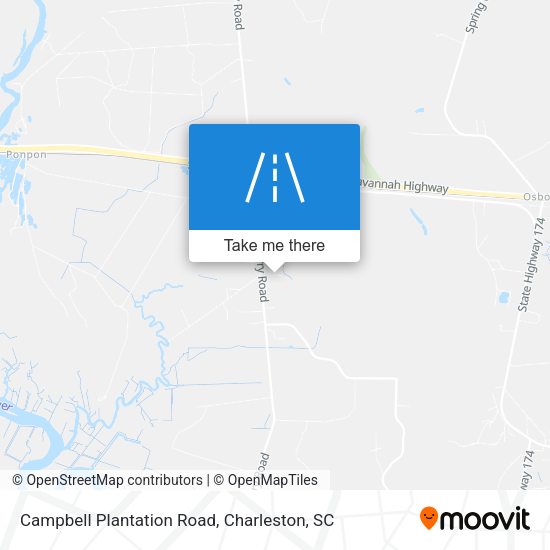 Campbell Plantation Road map