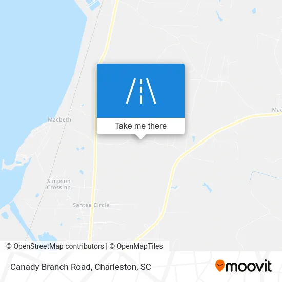 Canady Branch Road map