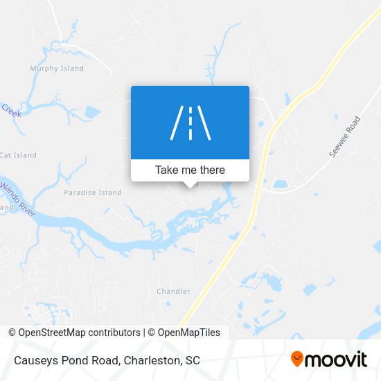 Causeys Pond Road map