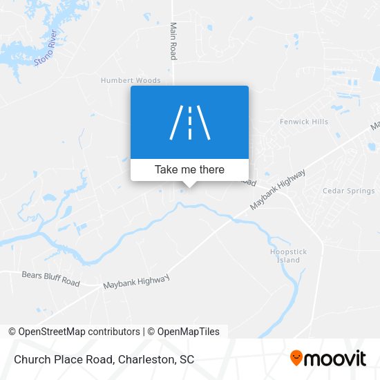 Church Place Road map