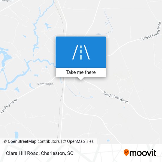 Clara Hill Road map