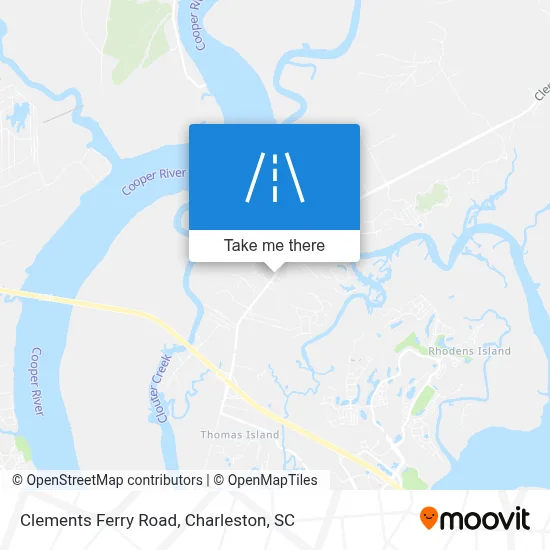 Clements Ferry Road map