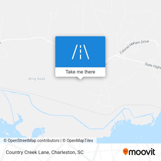 Country Creek Lane map