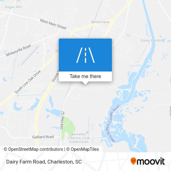 Mapa de Dairy Farm Road