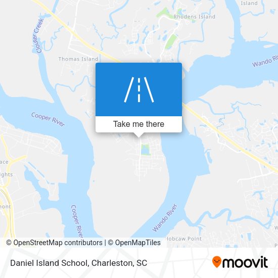 Daniel Island School map