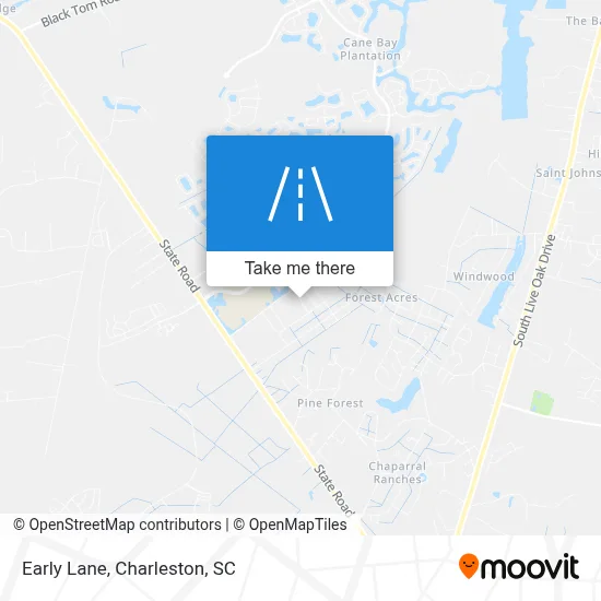 Early Lane map