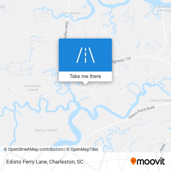 Edisto Ferry Lane map