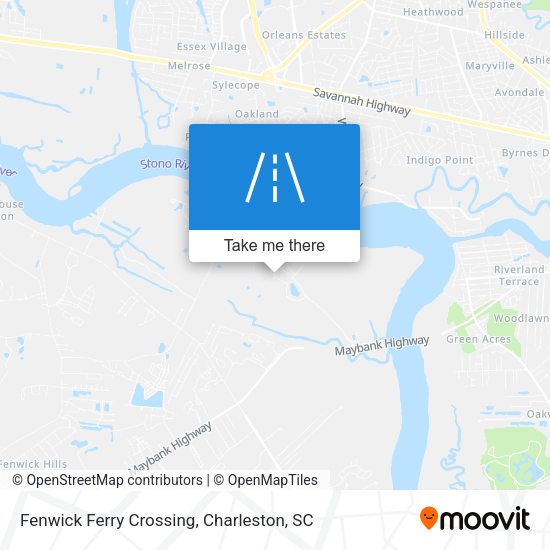 Fenwick Ferry Crossing map