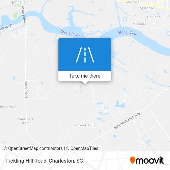 Fickling Hill Road map