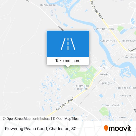 Flowering Peach Court map