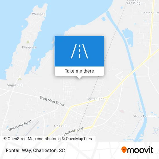 Fontail Way map