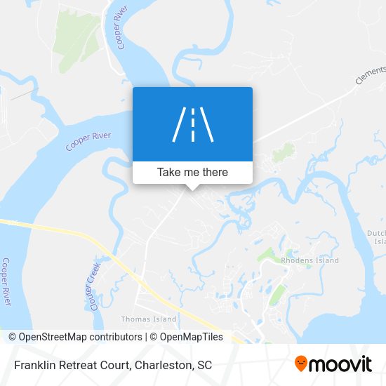Franklin Retreat Court map