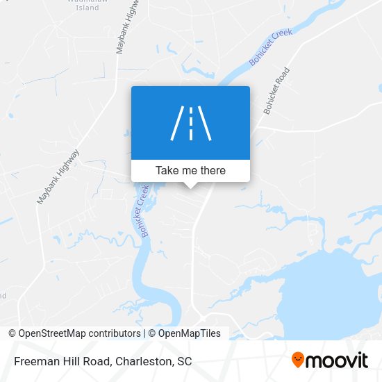 Freeman Hill Road map