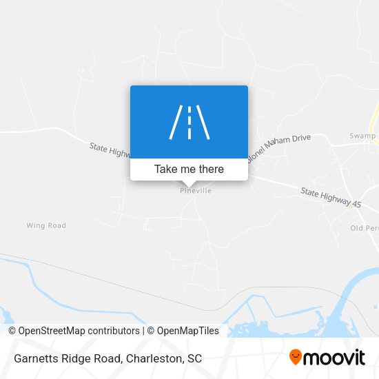 Garnetts Ridge Road map