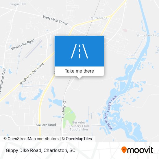 Mapa de Gippy Dike Road