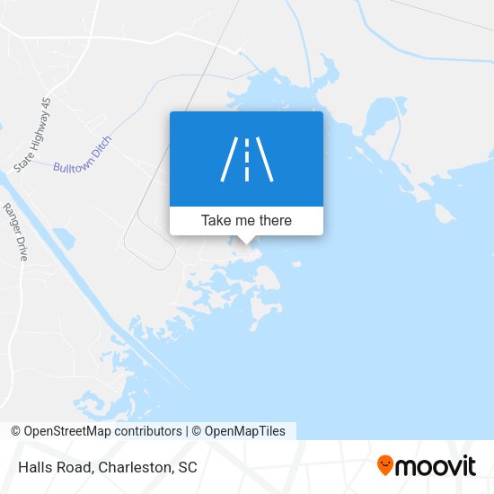 Mapa de Halls Road