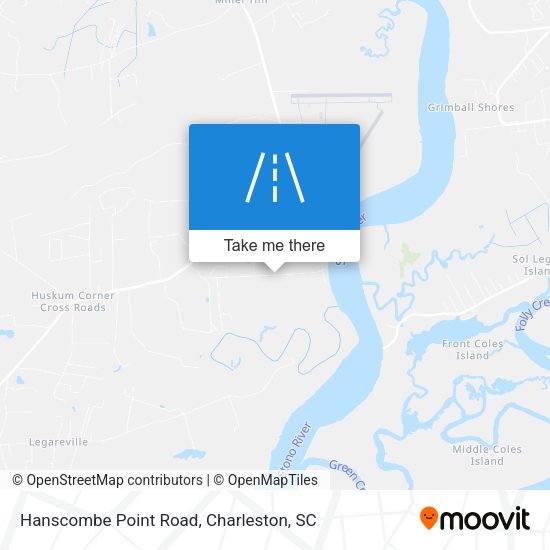 Hanscombe Point Road map