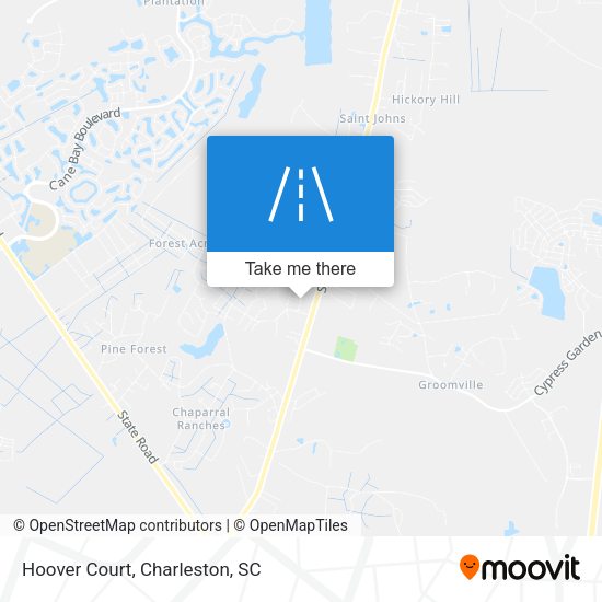 Hoover Court map