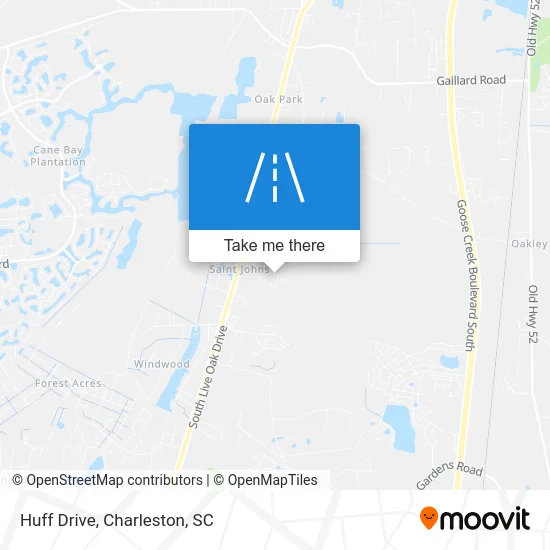 Huff Drive map