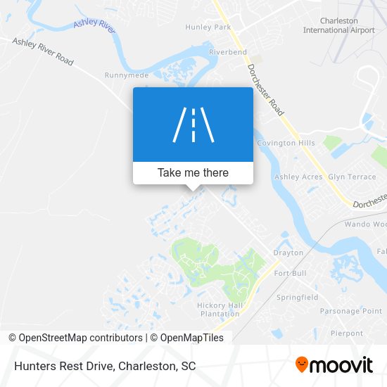 Hunters Rest Drive map