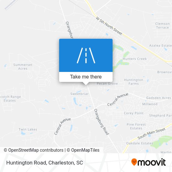 Huntington Road map