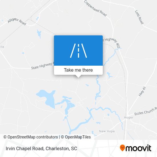 Irvin Chapel Road map