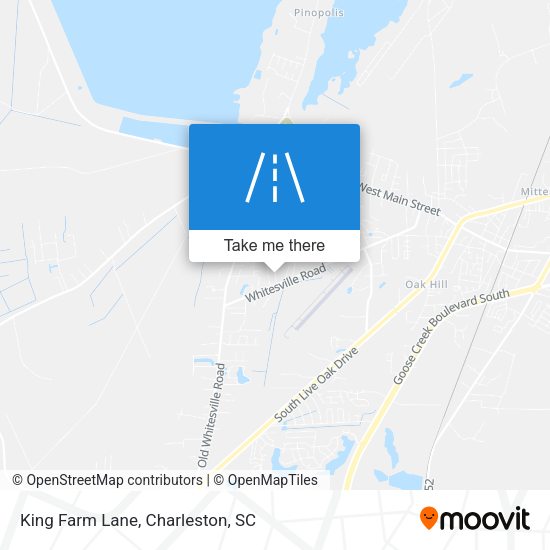 King Farm Lane map