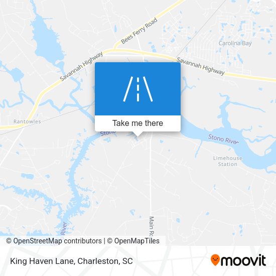 King Haven Lane map