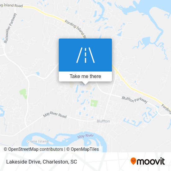 Mapa de Lakeside Drive