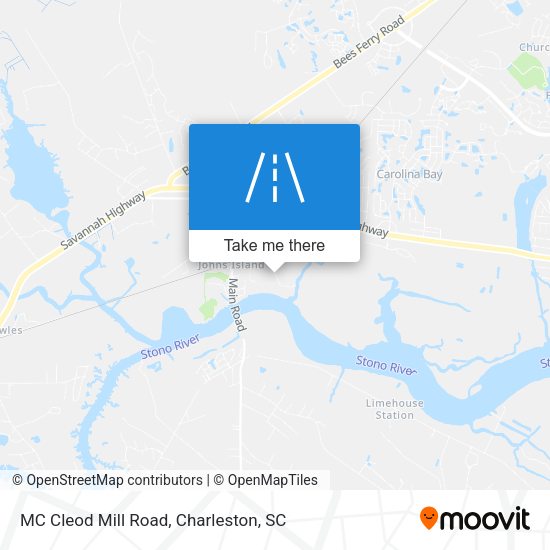 Mapa de MC Cleod Mill Road