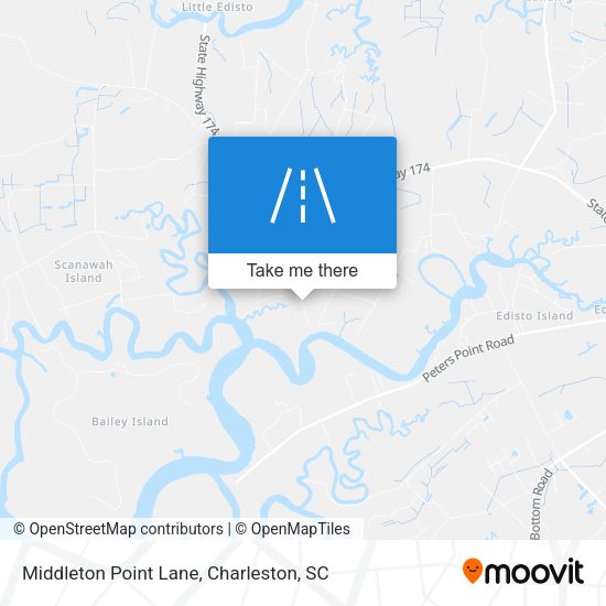 Middleton Point Lane map