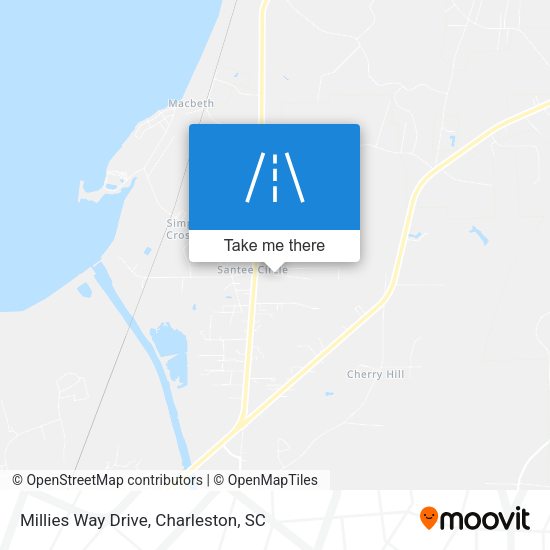 Millies Way Drive map