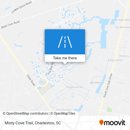 Misty Cove Trail map