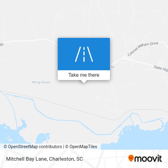 Mitchell Bay Lane map