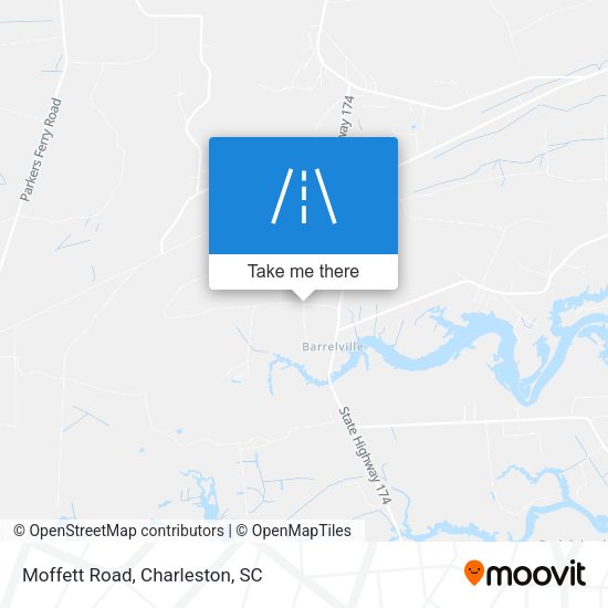 Mapa de Moffett Road